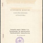 1979 Csongrád megyei kerékpáros körtúra igazoló füzet - bélyegzésekkel