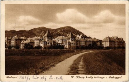 1940 Budapest XI. Sashegy, IV. Károly király laktanya. Schäffer Á. udvari fényképész (EK)