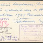Katona Gyula, a berlini Staatsoper művészének autográf sorai a róla készült 1949-es fotón - Image 2