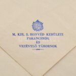 cca 1940 M. Kir. Kolozsvári IX. Honvéd Hadtest Vezérkari Osztály, illetve M. Kir. 3. Honvéd Kerületi Parancsnok és Vezénylő Tábornok pecsétjével ellátott, kitöltetlen levélpapírok és borítékok (2-2 db) - Image 3