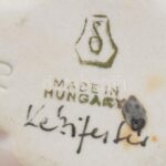 Drasche / Kispest porcelán pillangó, kézzel festett, jelzett, kis kopással, m: 4 cm - Image 2