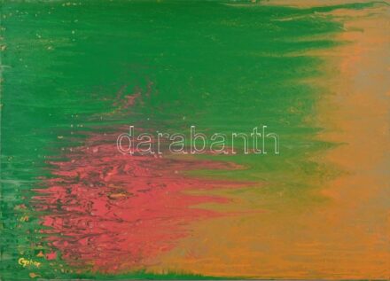 Czibor Ildikó (1969- ): Supra. Olaj, farost, jelzett, 50×70 cm