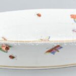 Herendi Viktória mintás tál, sérült, ragasztott, kopott, jelzett, h: 30 cm - Image 2
