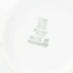 Zsolnay matricás bonbonier, kopott, jelzett, d: 8 cm - Image 3