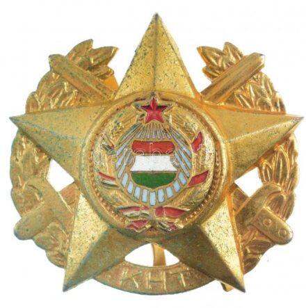 ~1960. 'Aranykoszorús Kilián Haditorna' Magyar Néphadsereg aranyozott, zománcozott bronz jelvény (36x38mm) T:2