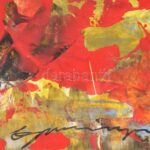 Jelzés nélkül: Álom, vegyes technika, papír, felcsavarva, 70×100 cm - Image 2