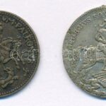 DN 'Szent György' jelzetlen Ag és bronz emlékérem (21mm, 20mm) T:2- ph., fülnyom, 2