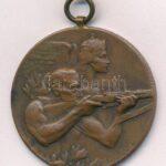 Gál Dezső (1870-?) 1930. 'Turul Szövetség Céllövő Versenye 1930' kétoldalas bronz díjérem (40mm) T:2 HP 5871