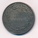 1943. 'M. Ae. SZ. (Magyar Aero Szövetség) Országos Modellverseny 1943' kétoldalas, ezüstözött bronz díjérem (40mm) T:2