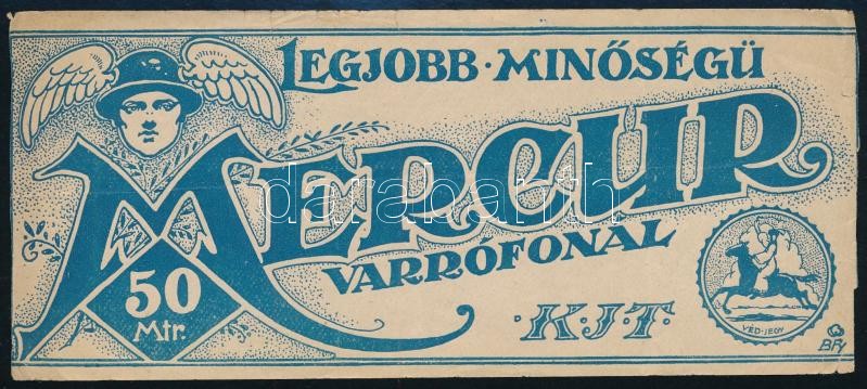 Mercur varrófonal számolócédula, szakadással