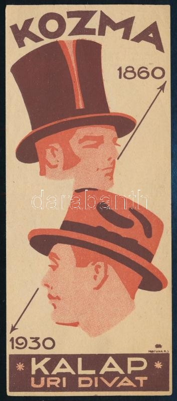 1930 Kozma kalap számolócédula