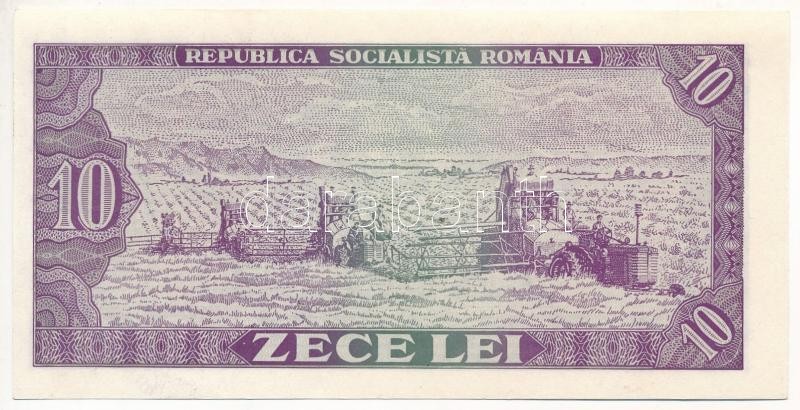 Románia 1966. 10L T:I- Romania 1966. 10 Lei C:AU Krause P#94a - Image 2