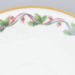 Zsolnay porcelán Vitézi Rend címeres mokkás csésze és alj, matricás, jelzett, kopásnyomokkal - Image 3