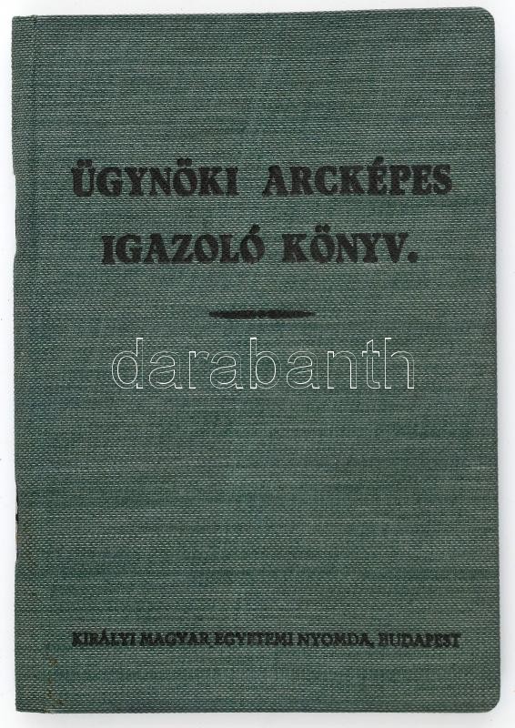1942 Fényképes ügynöki utazó igazolvány