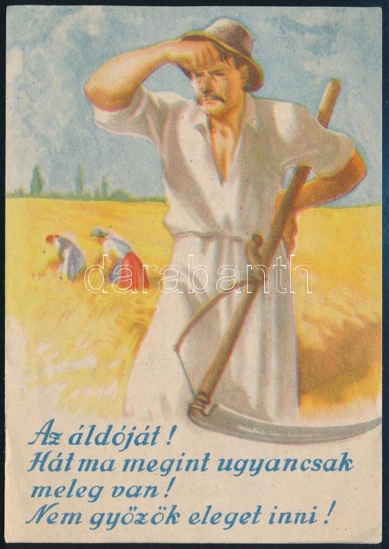 cca 1930 Pátria kávépótló reklámlap 10x14 cm