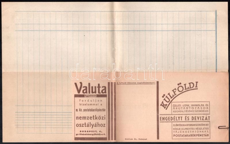1942 Fischer és Hartmann szobafestők fejléces számla - Image 2
