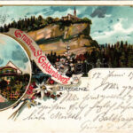 1897 (Vorläufer!) Sankt Gilgen. Ottmar Zieher Art Nouveau, floral, litho (EK)