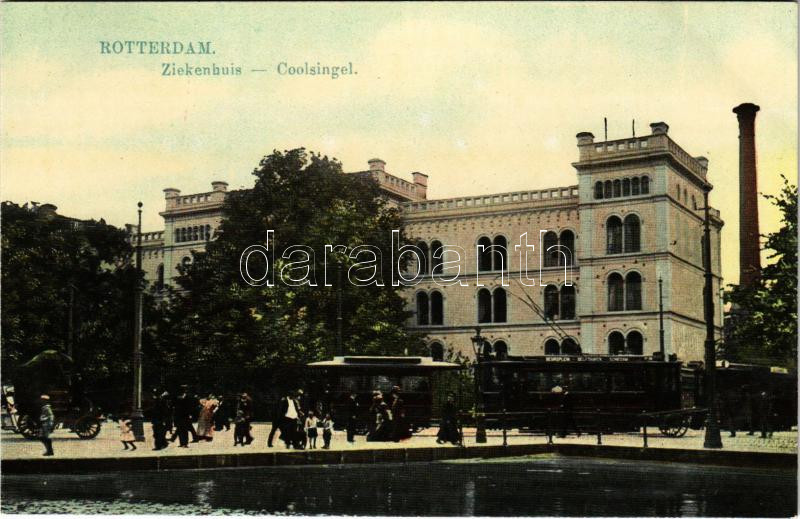 Rotterdam, Ziekenhuis, Coolsingel / street view, tram