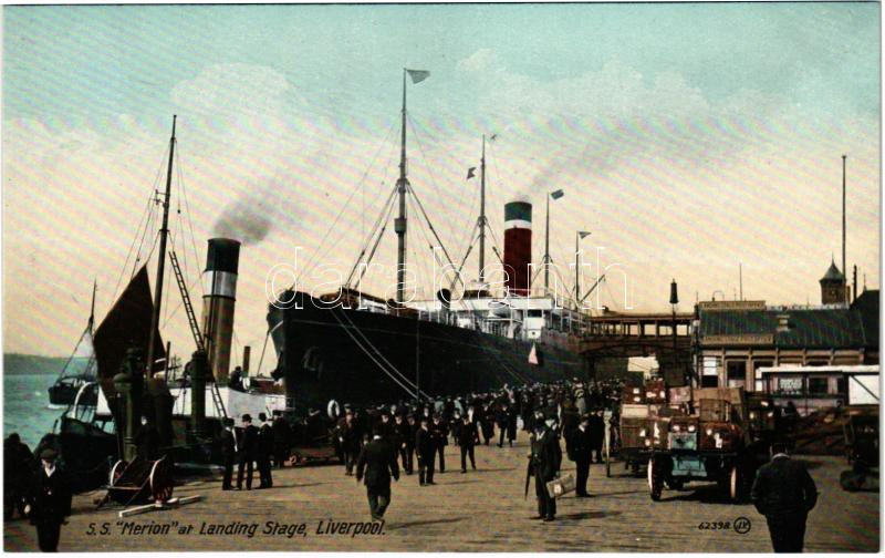 Liverpool, SS 'MERION' at Landing Stage