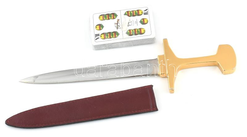 Papírvágó tőr, mini kártyával 22 cm