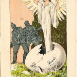 1917 Ostergrüsse! Friede / Első világháborús osztrák-magyar katonai húsvéti üdvözlet / WWI K.u.K. military Easter greeting s: E. Kutzer