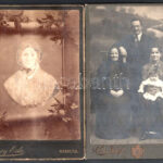 cca 1870-1900 8 db vegyes kabinetfotó 21 cm-ig, benne sok hölgy divat - Image 3