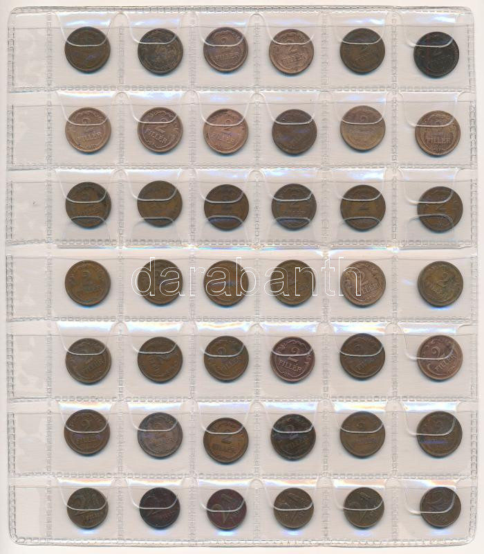 1926-1947. 42db-os 2f tétel műanyag berakólapon (14xklf évjárat) T:2-3