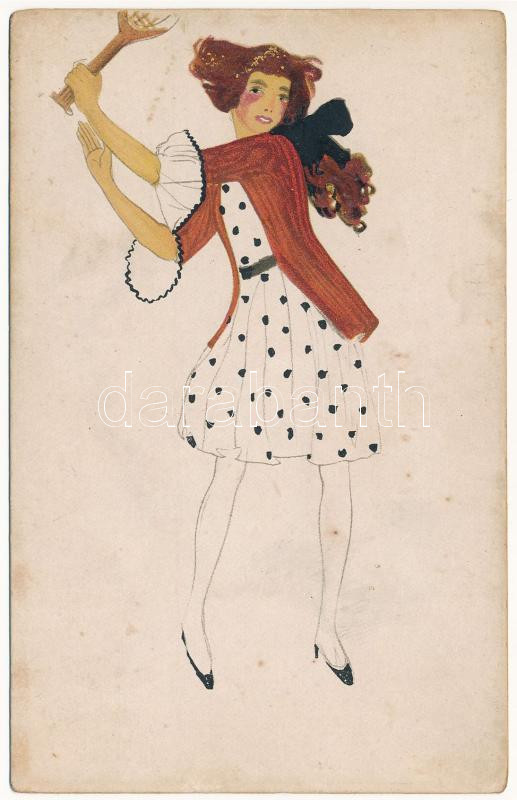 Tennismode. Wiener Werkstätte No. 844. s: Mela Koehler (r)