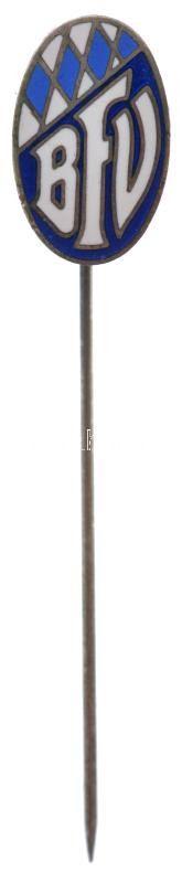 NSZK ~1950. 'Bajor Labdarúgó Szövetség' zománcozott sportjelvény gyártói jelzéssel T:1- GFR ~1950. 'BFV (Bayerischer Fussball Verband - Bavarian Football Association)' enamelled badge with maker's mark C:AU