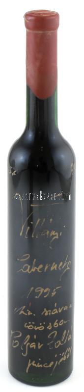 1995 Polgár Zoltán Villányi Cabernet..., bontatlan palack száraz vörösbor, pincében szakszerűen tárolt, 13%, 0,5l