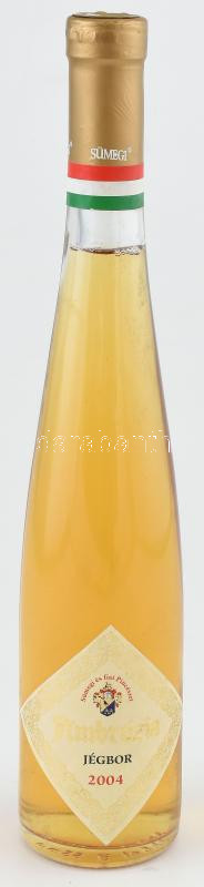 2004 Sümegi és Fiai Hajós-Bajai 'Ambrózia' jégbor, bontatlan palack édes fehérbor, pincében szakszerűen tárolt, 0,375l