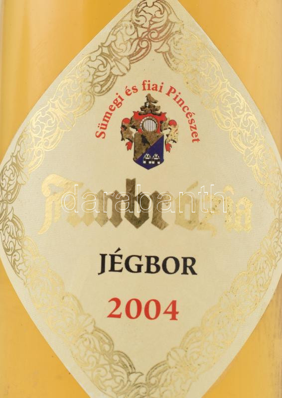 2004 Sümegi és Fiai Hajós-Bajai 'Ambrózia' jégbor, bontatlan palack édes fehérbor, pincében szakszerűen tárolt, 0,375l - Image 2