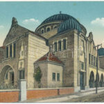 1918 Trencsén, Trencín; zsinagóga. Andor dohánytőzsde kiadása / synagogue (EB)