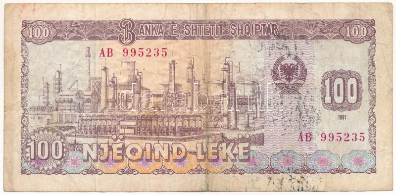 Albánia 1991. 100L T:III Albania 1991. 100 Leke C:F Krause P#47 - Image 2