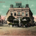 1918 Nyitra, Nitra; Plébánia és Tóth Vilmos utca, Hungária szálló. Benau Mór kiadása / streets, hotel (EK)