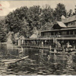 1914 Szováta-fürdő, Baile Sovata; Medve tó, fürdő / lake, spa