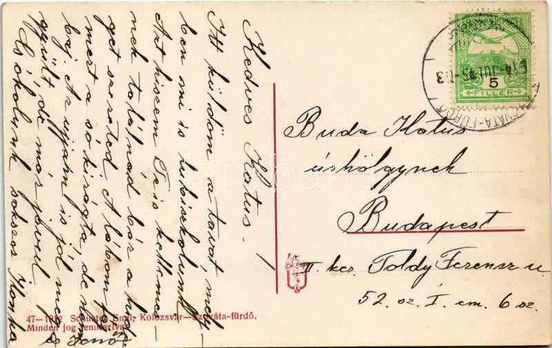 1914 Szováta-fürdő, Baile Sovata; Medve tó, fürdő / lake, spa - Image 2