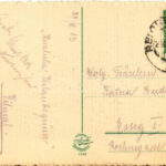 1913 Liberec, Reichenberg; Hotel Schienhoff, Bezirks Sparkasse / savings bank, tram, Josef Mestitz shoe shop, cafe - Image 2