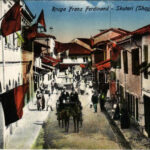 1918 Shkoder, Shkodra, Skadar, Skodra, Scutari, Skutari; Rruga Franz Ferdinand (Shqypenie) / street