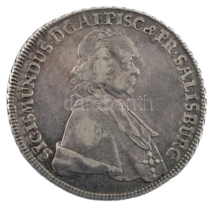 Osztrák Államok / Salzburg 1757. 1/2 Tallér Ag 'Sigismund von Schrattenbach' (13,96g) T:2,2- / Austrian States / Salzburg 1757. 1/2 Thaler Ag 'Sigismund von Schrattenbach' (13,96g) C:XF,VF Krause KM#387