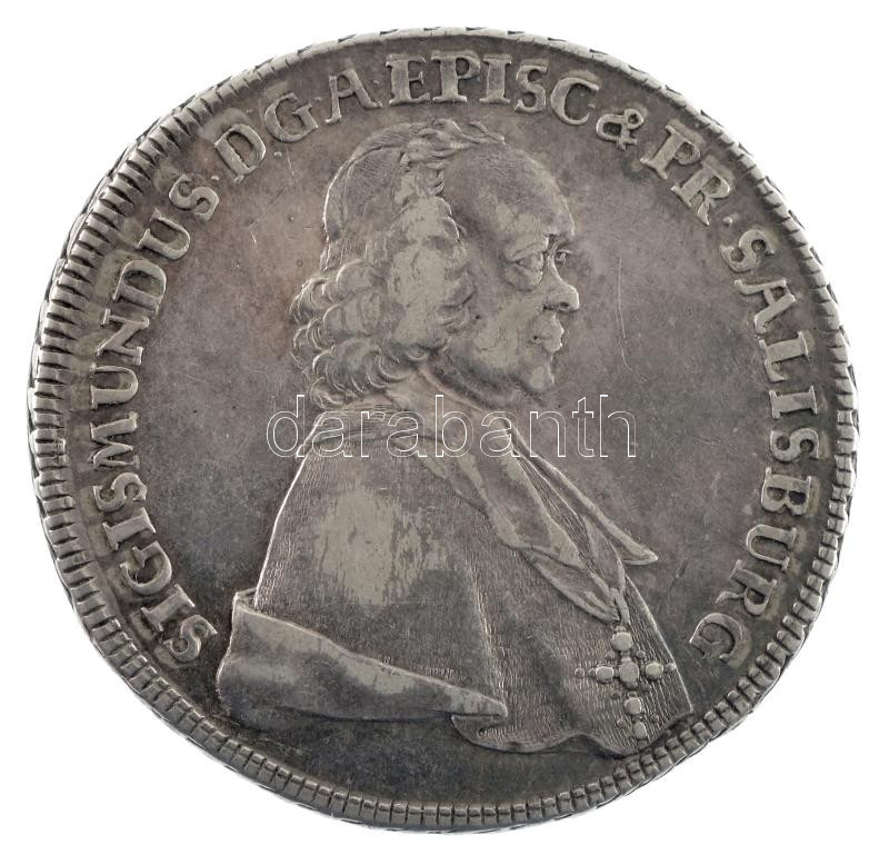 Osztrák Államok / Salzburg 1757. 1/2 Tallér Ag 'Sigismund von Schrattenbach' (13,96g) T:2,2- / Austrian States / Salzburg 1757. 1/2 Thaler Ag 'Sigismund von Schrattenbach' (13,96g) C:XF,VF Krause KM#387