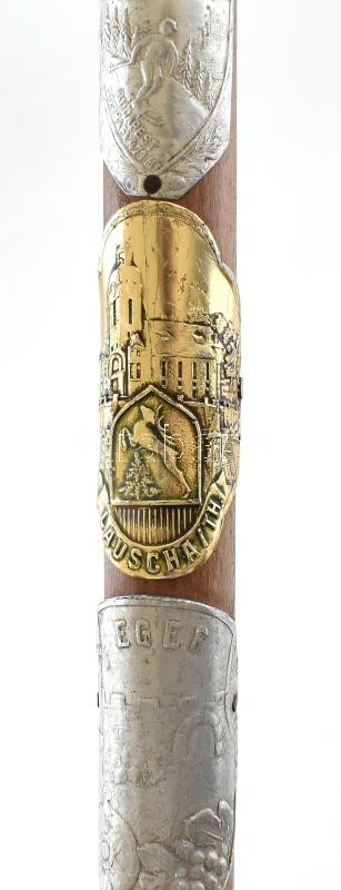 Túrabot / fokos fém kalapács fejjel. Túra jelvényekkel 88 cm - Image 4
