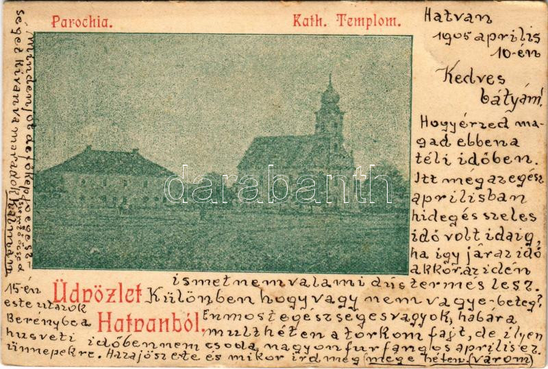 1905 Hatvan, Parókia, Katolikus templom (EK)