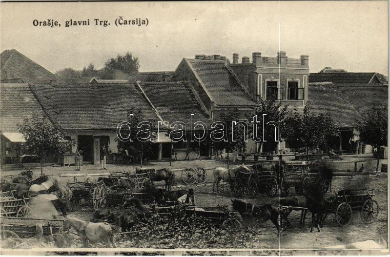 Orasje, glavni trg. (Carsija). Naklada Brace H. Nurkic / market square