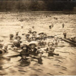 Szováta-fürdő, Baile Sovata; strand, fürdőzők / beach, bathers. Adler Viktor photo