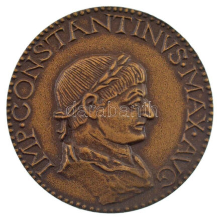 Lesenyei Márta (1930-) 1992. 'MÉE Szombathelyi Csoport - Constantinus' kétoldalas bronz emlékérem (29mm) T:1 / Hungary 1992. 'Association of Hungarian Medal Collectors, Szombathely Contingent - Constantinus' two-sided bronze commemorative
