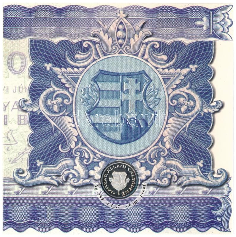 2006. 1Ft-100Ft (7xklf) forgalmi sor szettben + 1946. 1Ft Ag 'Hatvanéves a Forint' utánveret proof kivitelben T:PP kis patina Adamo FO38.1 - Image 3