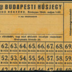 1944 Budapesti húsjegy zsidó részére