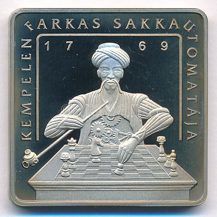 2002. 500Ft Cu-Ni 'Kempelen Farkas Sakkautomatája' T:PP patina, karc Adamo EM181