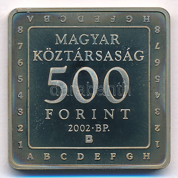 2002. 500Ft Cu-Ni 'Kempelen Farkas Sakkautomatája' T:PP patina, karc Adamo EM181 - Image 2